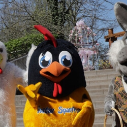 Osterspektakel Bühnenbild